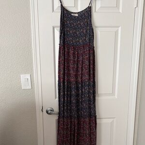 NATURAL LIFE Blue and Red Maxi Dress